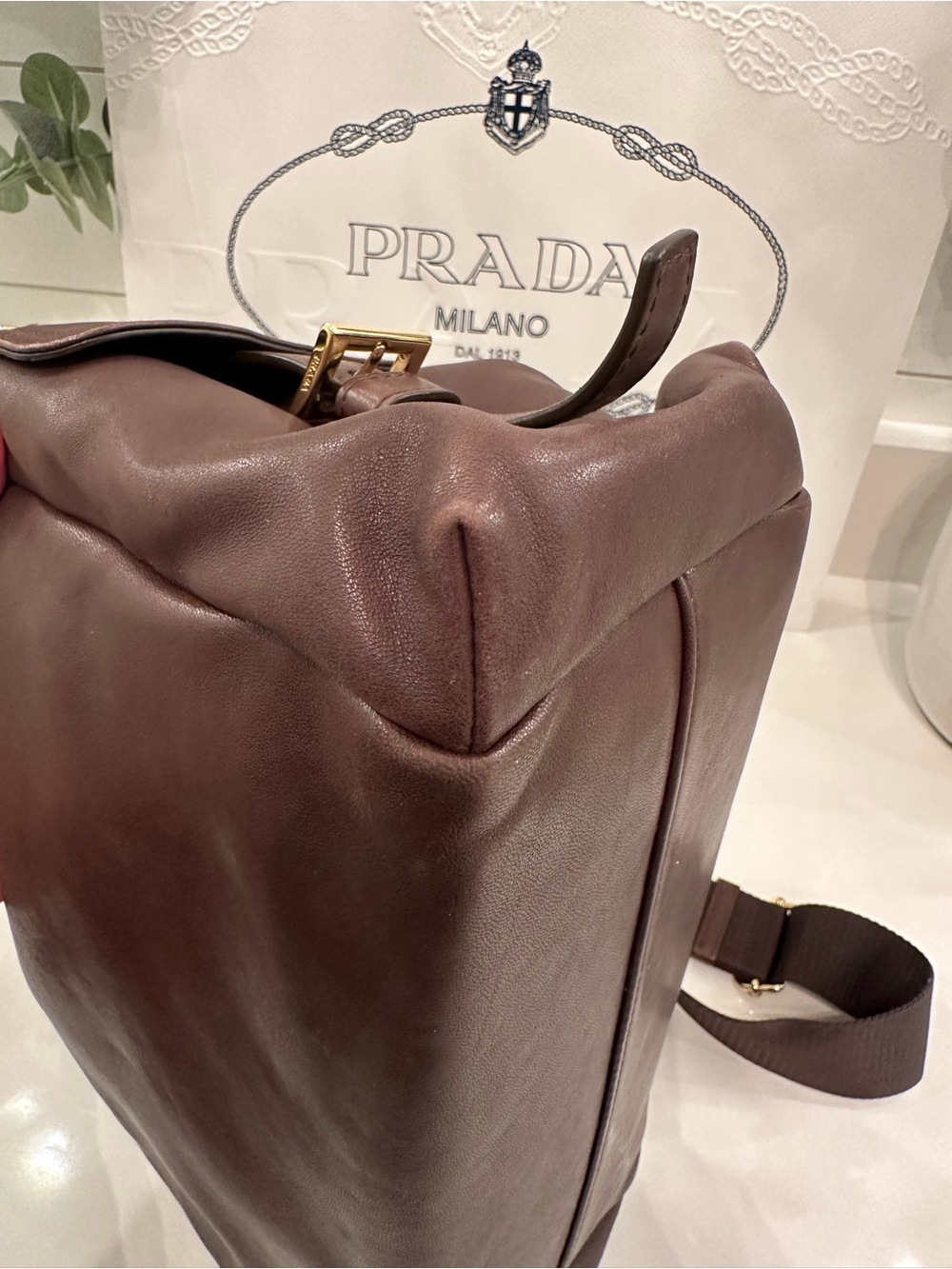 Prada Explore Large Napa Leather Bag- 100% Authentic - Picture 15 of 16